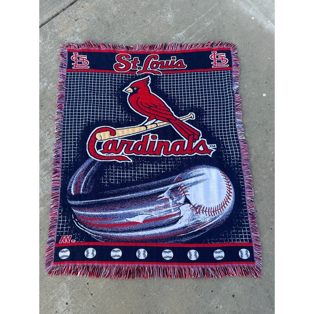 Vintage USA St. Louis Cardinals Throw Blanket Tapestry 55x44 - Northwest Company
